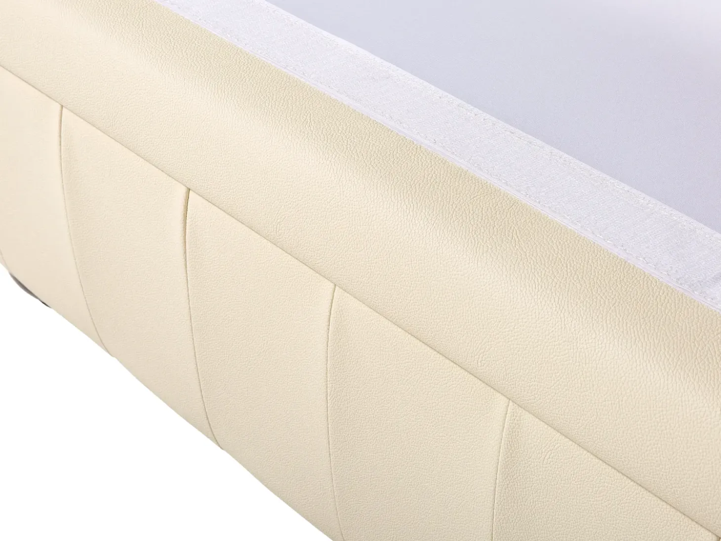 Sofasæt 4 personers CHESTERFIELD Ægte læder Lys Beige