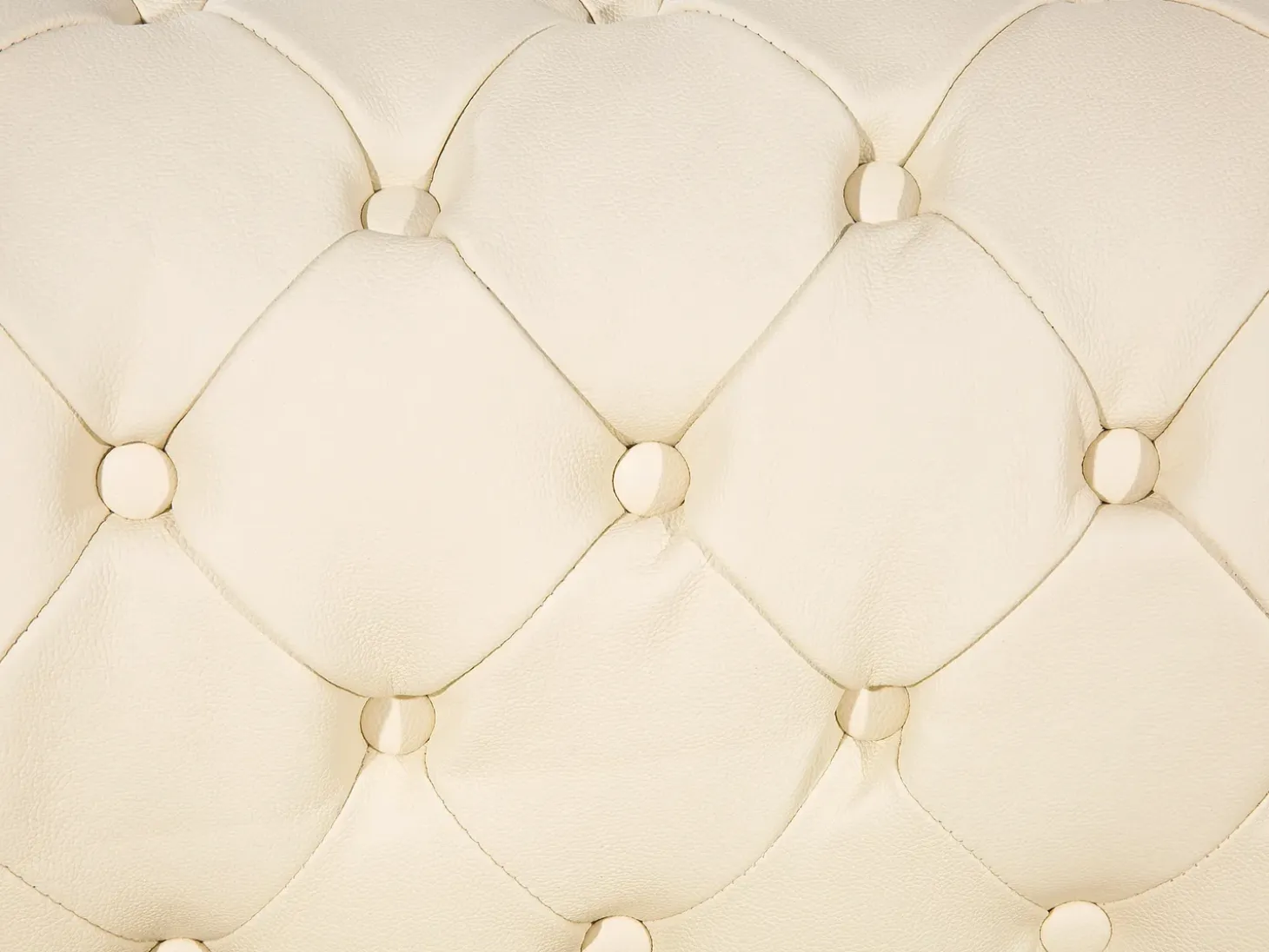 Sofasæt 4 personers CHESTERFIELD Ægte læder Lys Beige