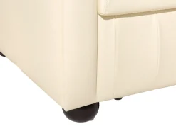 Sofasæt 4 personers CHESTERFIELD Ægte læder Lys Beige