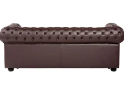 Sofasæt 4 personers CHESTERFIELD Ægte læder Brun