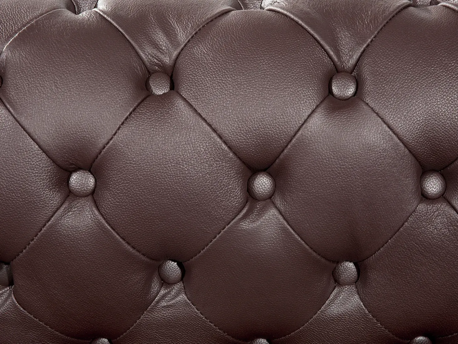 Sofasæt 4 personers CHESTERFIELD Ægte læder Brun