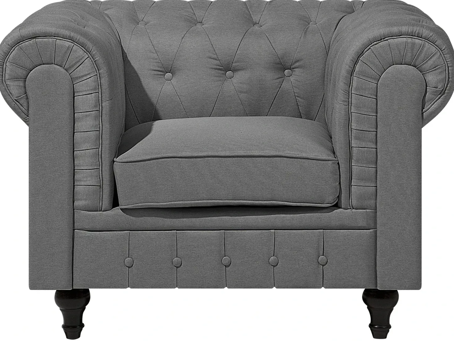 Sofasæt 4 personers CHESTERFIELD Lysegrå