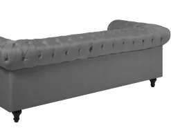 Sofasæt 4 personers CHESTERFIELD Lysegrå