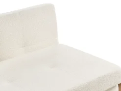 Sofasæt 3 personers EDLAND Boucle Hvid med bænk