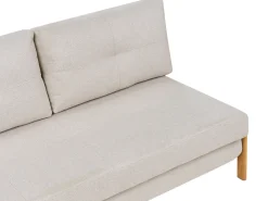 Sofasæt 3 personers EDLAND Lys Beige med puf