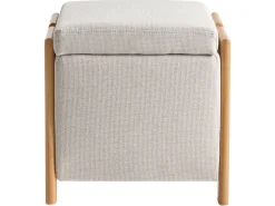 Sofasæt 3 personers EDLAND Lys Beige med puf