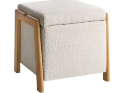 Sofasæt 3 personers EDLAND Lys Beige med puf