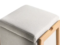 Sofasæt 3 personers EDLAND Lys Beige med puf