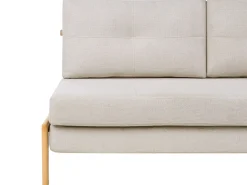 Sofasæt 3 personers EDLAND Lys Beige med puf