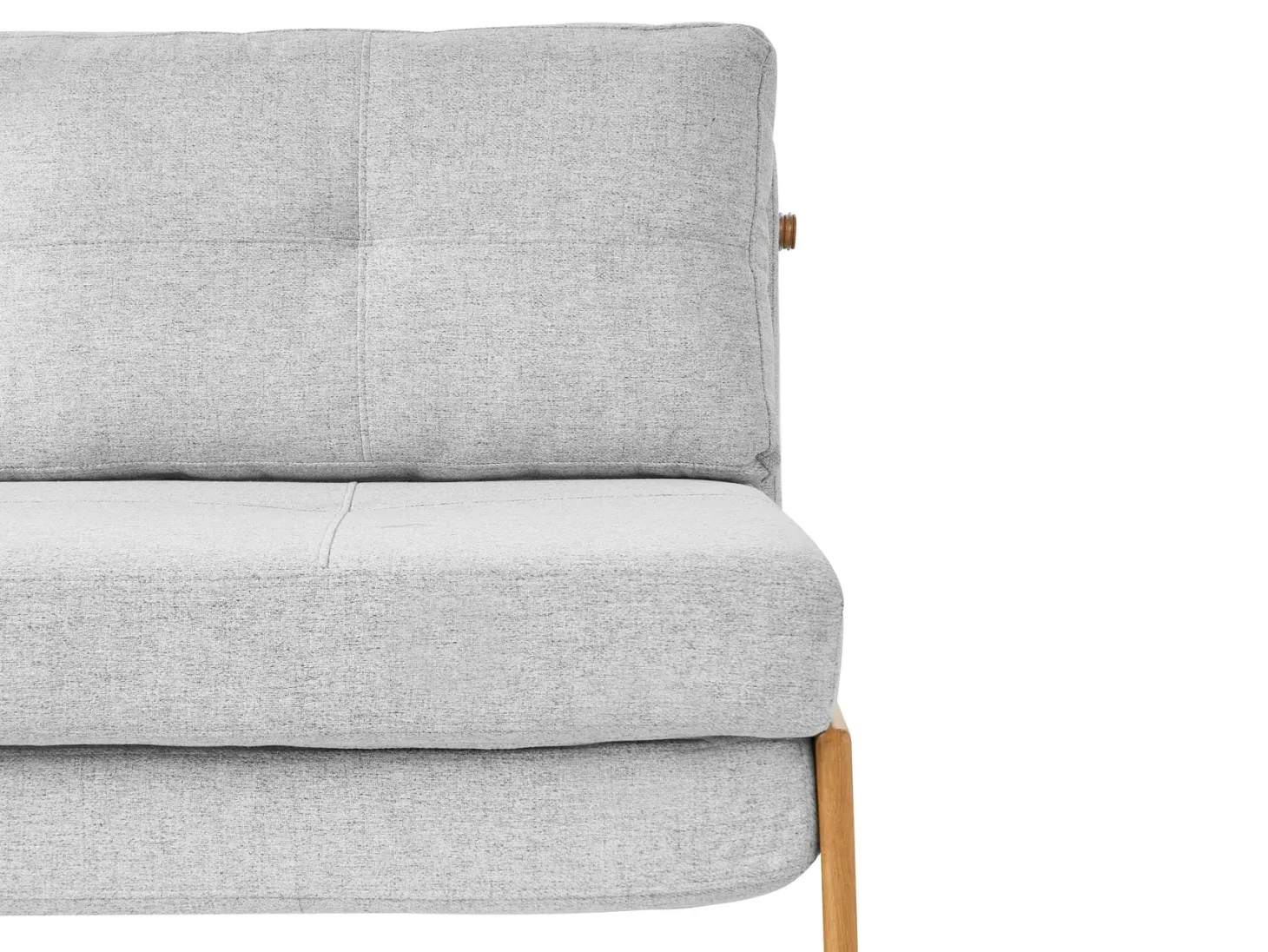 Sofasæt 3 personers EDLAND Lysegrå med puf