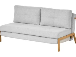 Sofasæt 3 personers EDLAND Lysegrå med puf