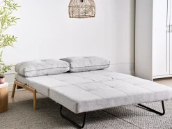 Sofasæt 3 personers EDLAND Lysegrå med bænk