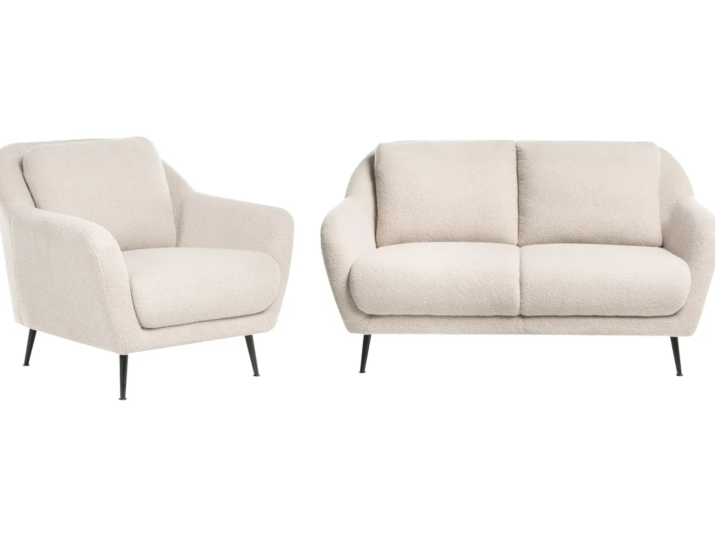 Sofasæt 3 personers EIBY Boucle Beige