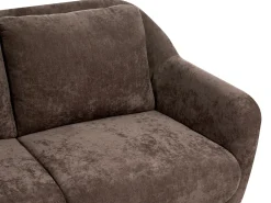 Sofasæt 3 personers EIBY Chenille Mørkebrun