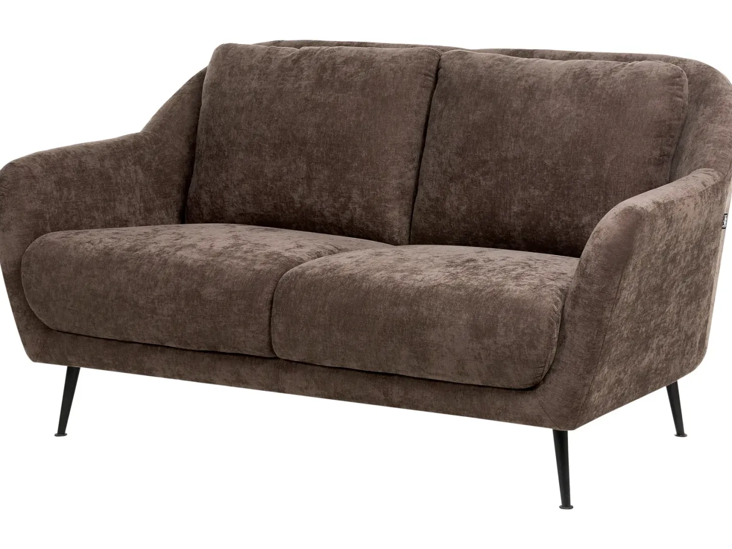 Sofasæt 3 personers EIBY Chenille Mørkebrun