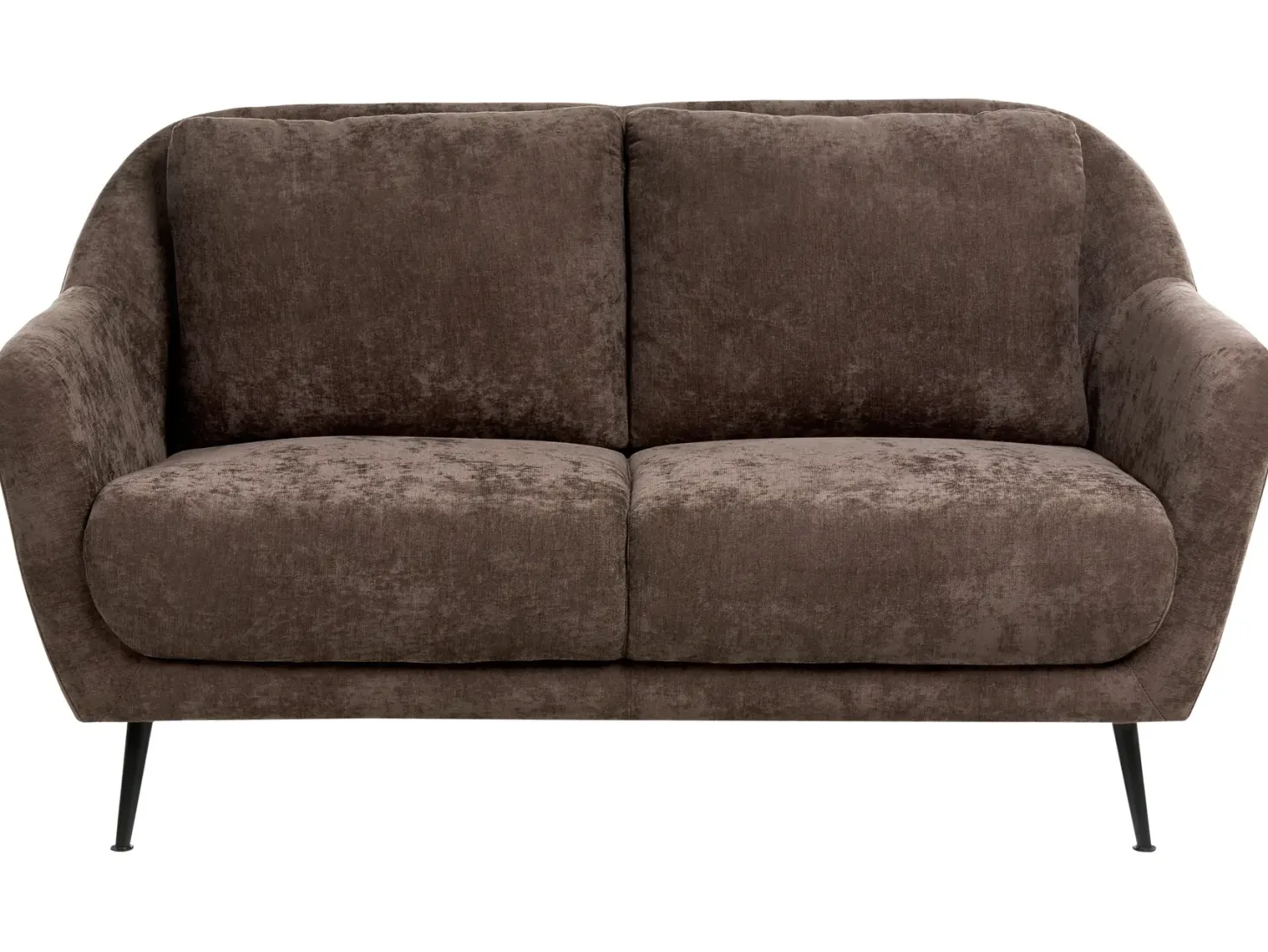 Sofasæt 3 personers EIBY Chenille Mørkebrun