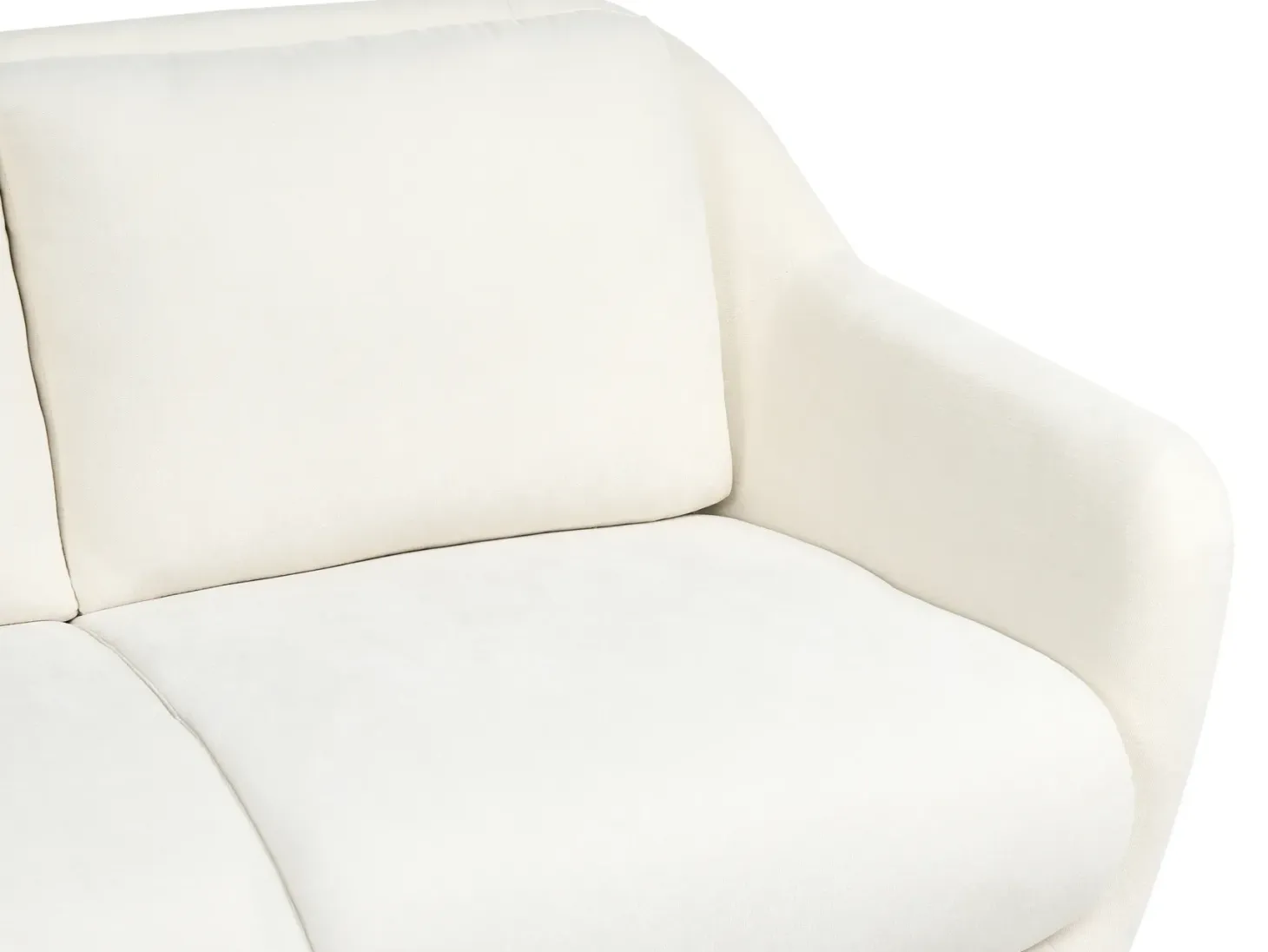 Sofasæt 3 personers EIBY Chenille Hvid