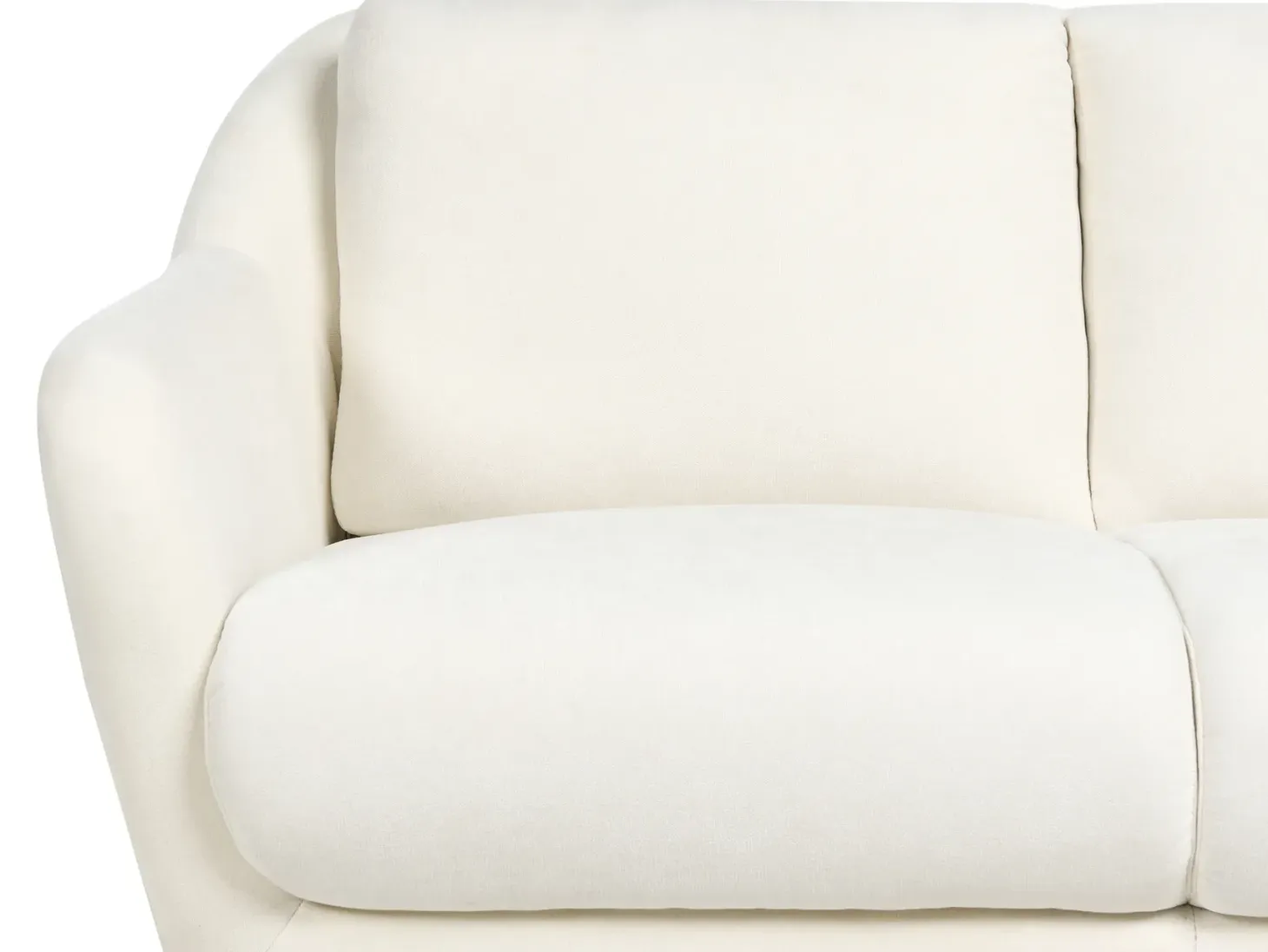 Sofasæt 3 personers EIBY Chenille Hvid