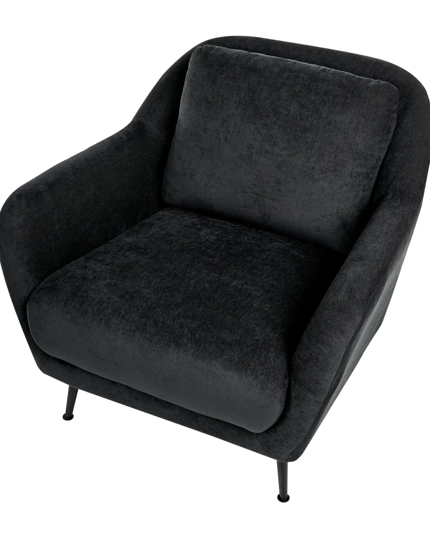 Sofasæt 3 personers EIBY Chenille Sort