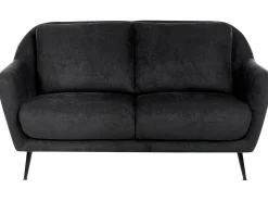 Sofasæt 3 personers EIBY Chenille Sort