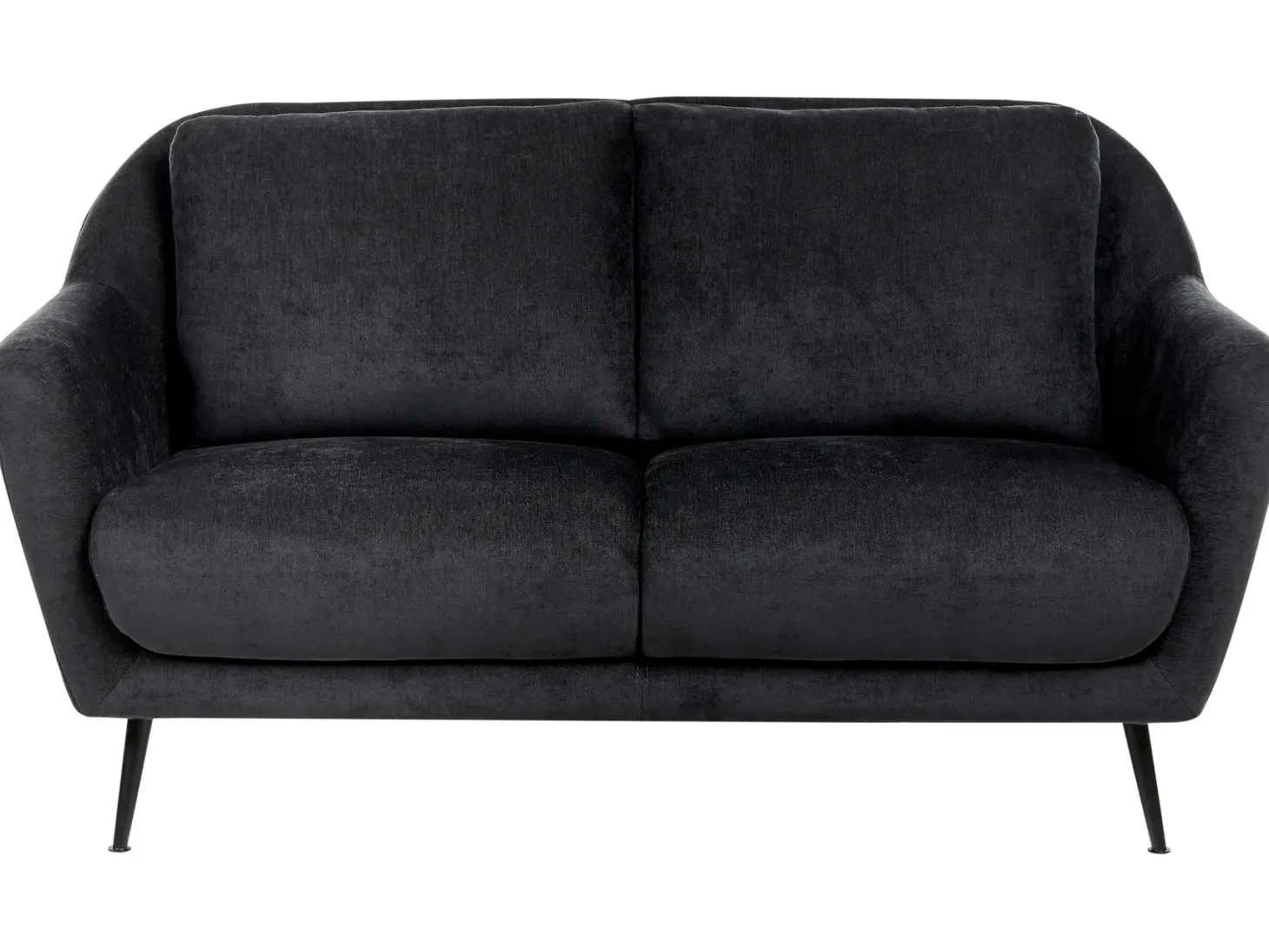 Sofasæt 3 personers EIBY Chenille Sort