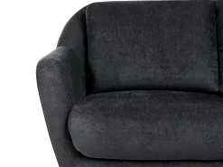 Sofasæt 3 personers EIBY Chenille Sort