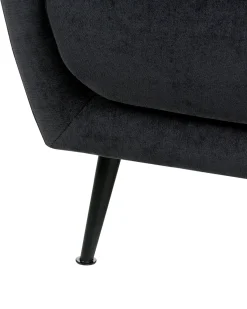 Sofasæt 3 personers EIBY Chenille Sort