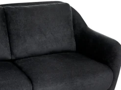 Sofasæt 3 personers EIBY Chenille Sort