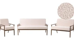 Sofasæt 6 personers ESRUM Boucle Mørkebrun/beige