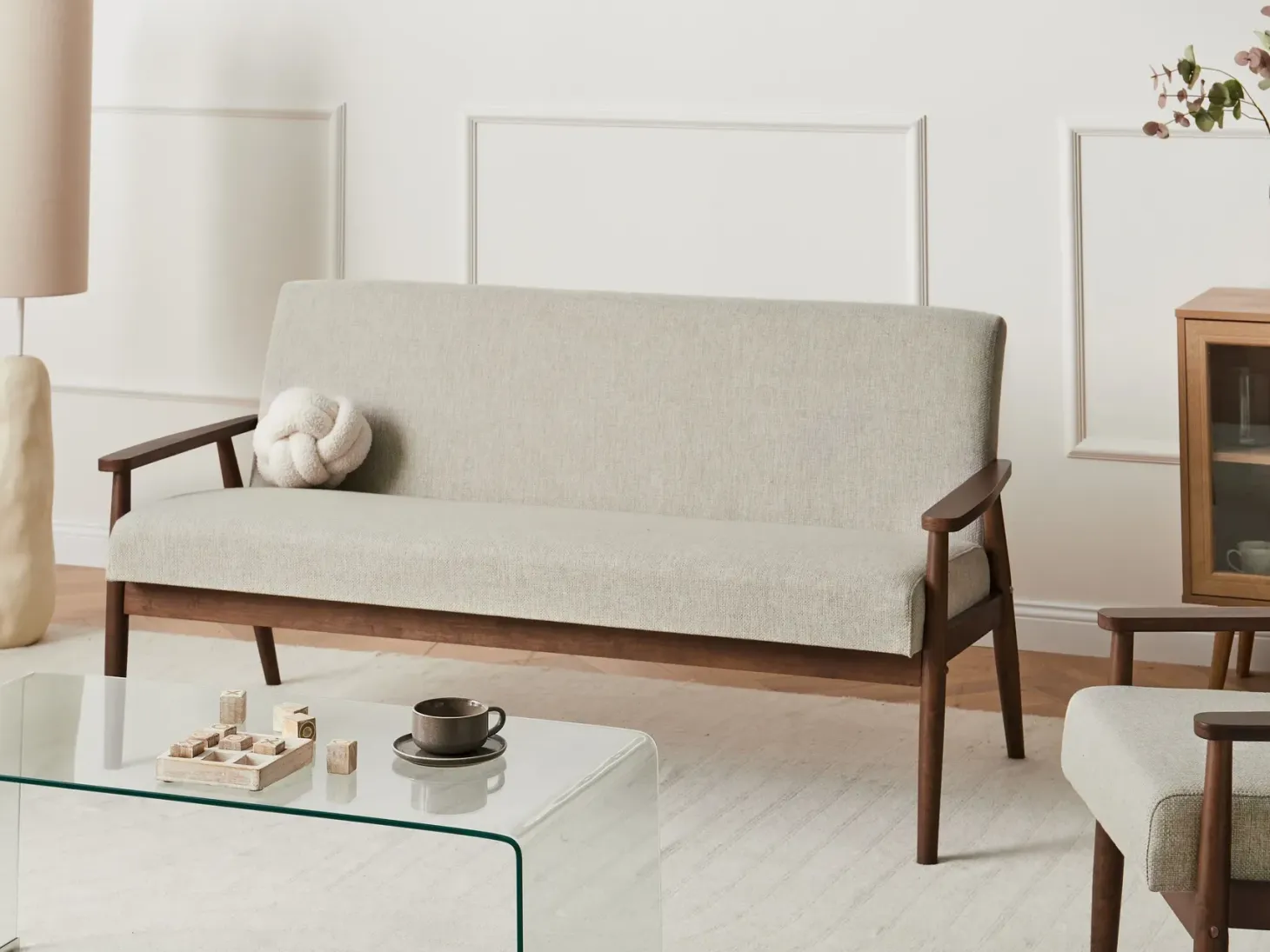 Sofasæt 6 personers ESRUM Mørkebrun/grå