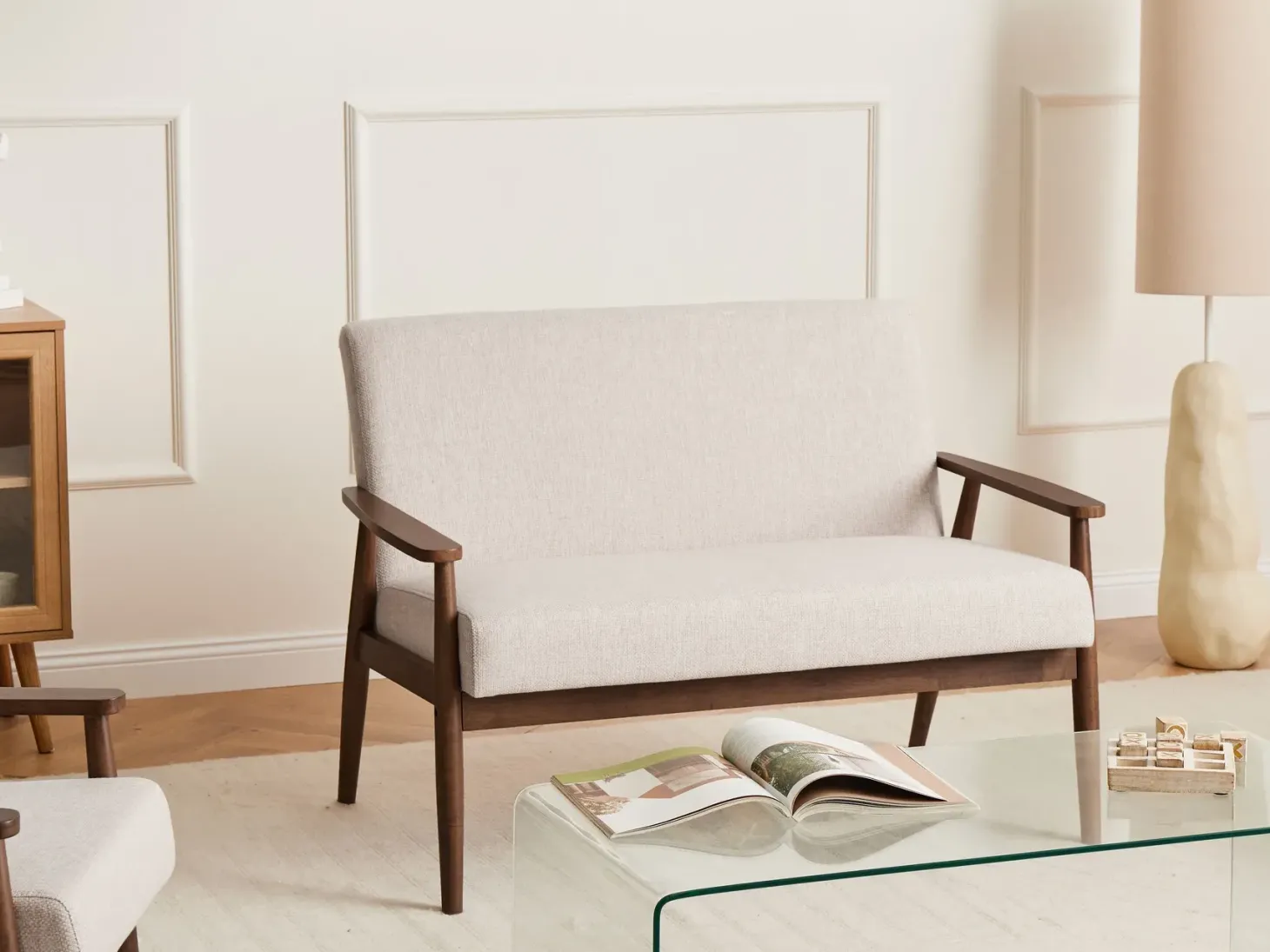 Sofasæt 6 personers ESRUM Mørkebrun/beige