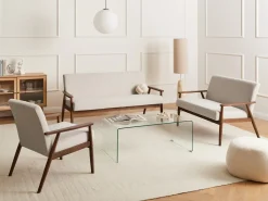 Sofasæt 6 personers ESRUM Mørkebrun/beige