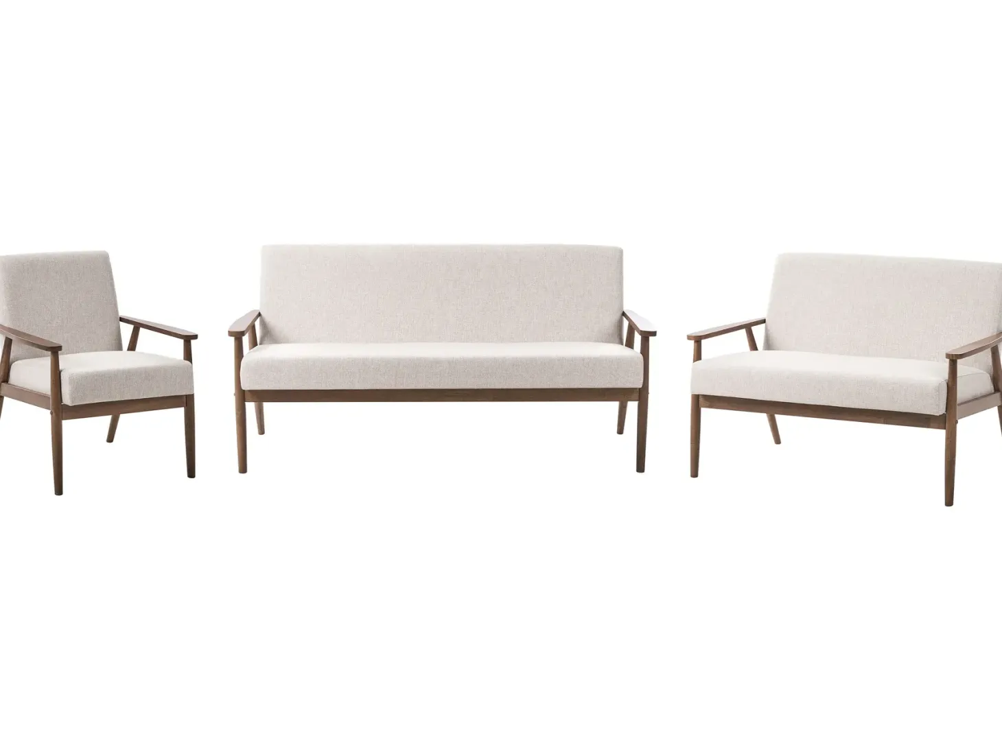 Sofasæt 6 personers ESRUM Mørkebrun/beige