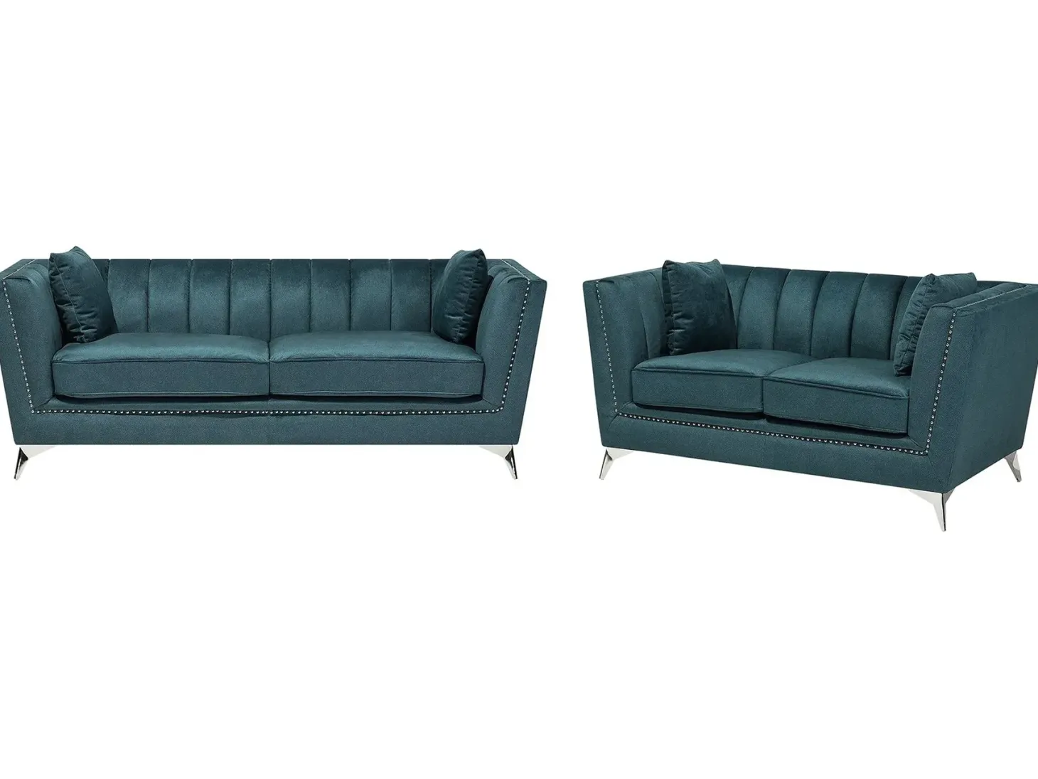 Sofasæt 5 personers GAULA Velour Blågrøn