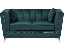 Sofasæt 5 personers GAULA Velour Blågrøn
