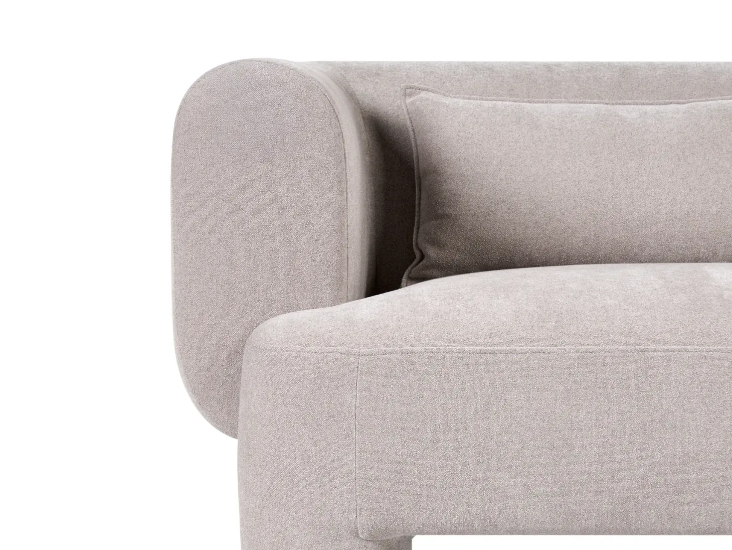 Sofasæt 6 personers HOGBO Beige med fodskammel