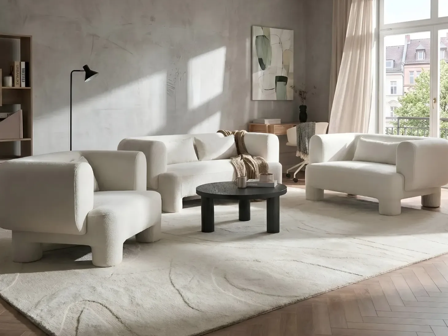 Sofasæt 6 personers HOGBO Hvid