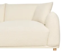 Sofasæt 5 personers JUBEK Boucle Cremehvid
