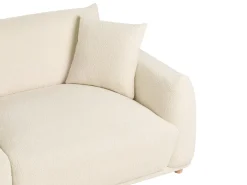 Sofasæt 5 personers JUBEK Boucle Cremehvid