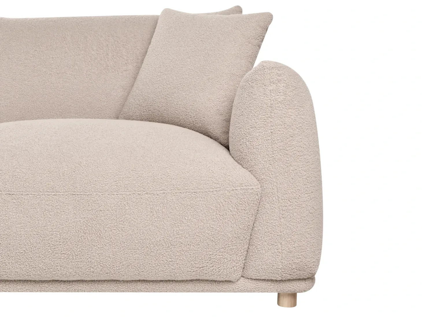 Sofasæt 5 personers JUBEK Boucle Beige