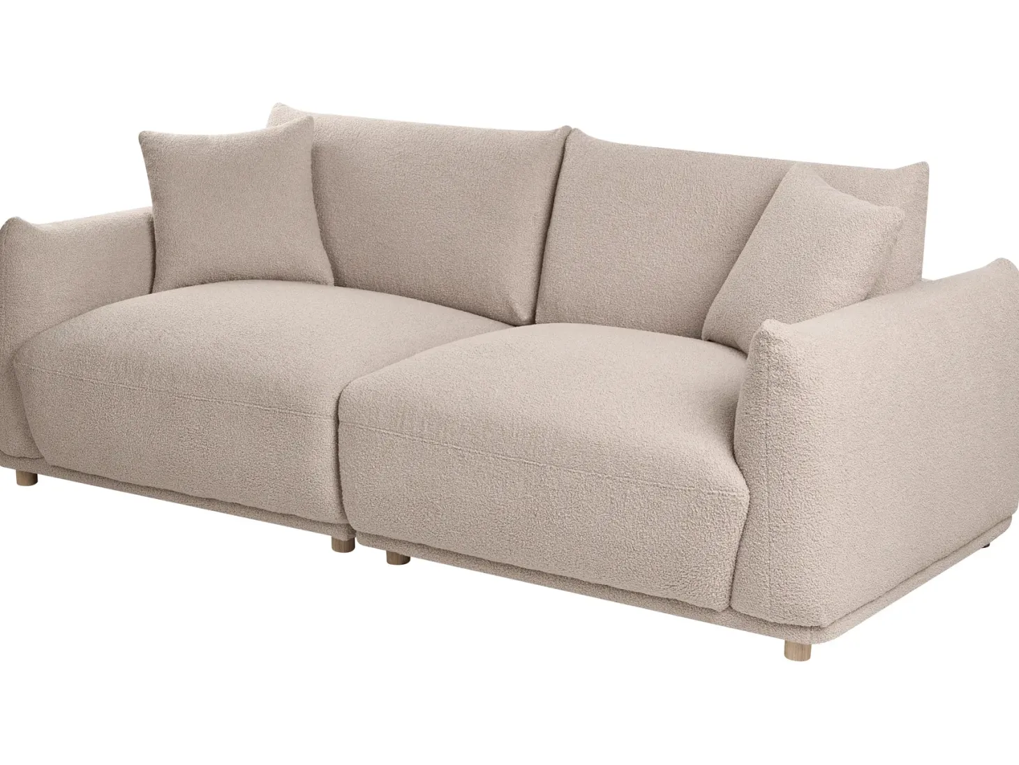 Sofasæt 5 personers JUBEK Boucle Beige