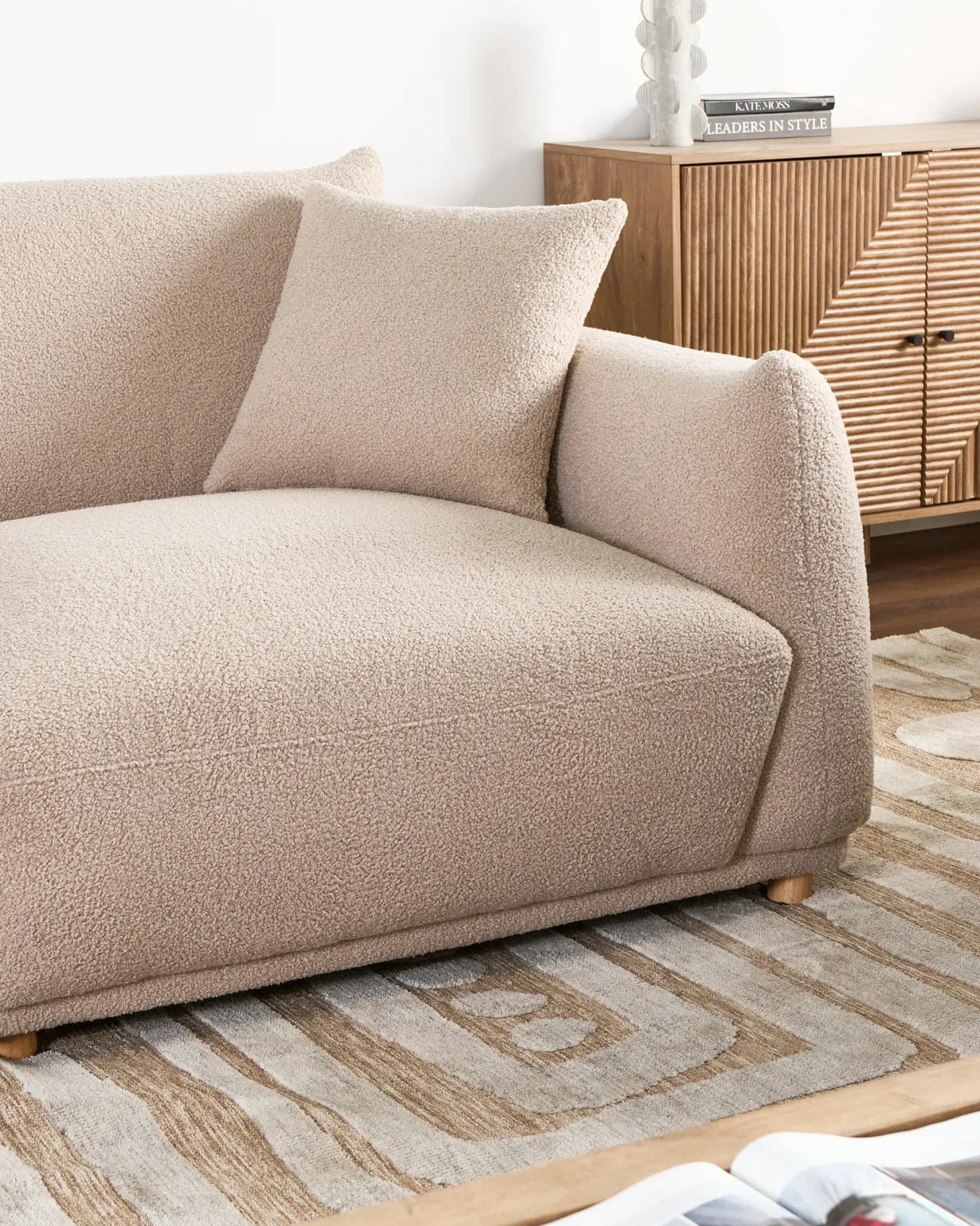 Sofasæt 5 personers JUBEK Boucle Beige