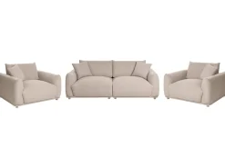 Sofasæt 5 personers JUBEK Boucle Beige