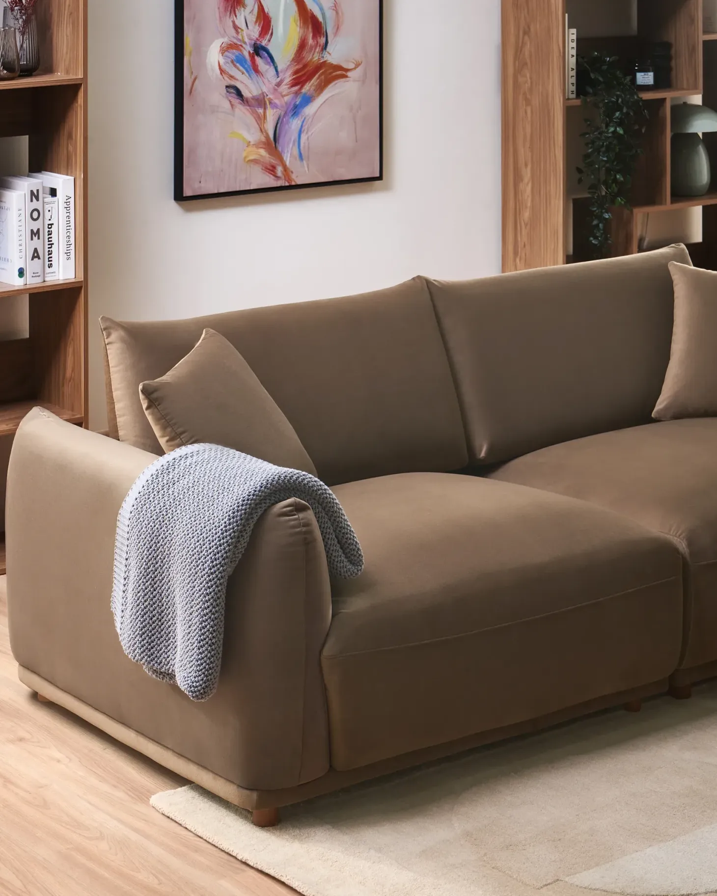 Sofasæt 5 personers JUBEK Velour Brun