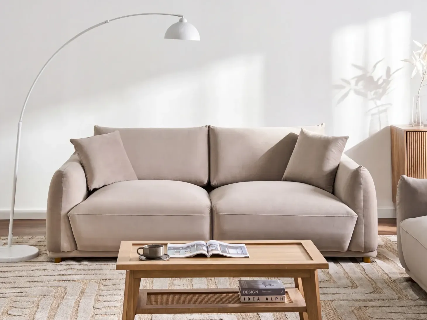Sofasæt 5 personers JUBEK Velour Brungrå