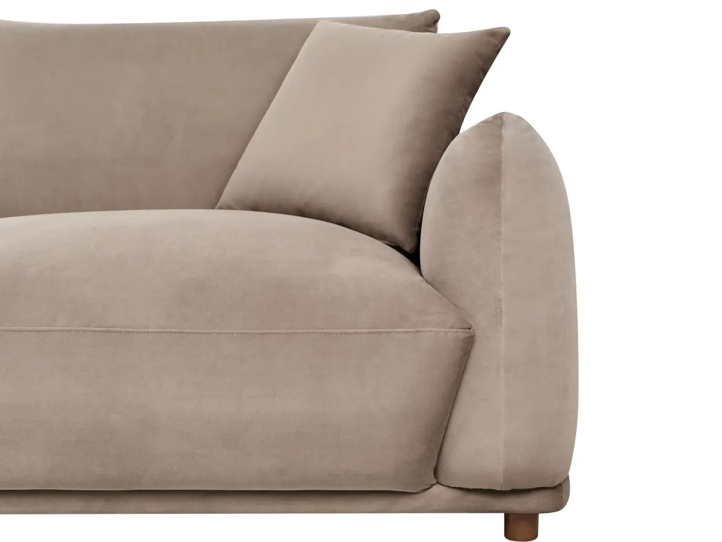 Sofasæt 5 personers JUBEK Velour Brungrå