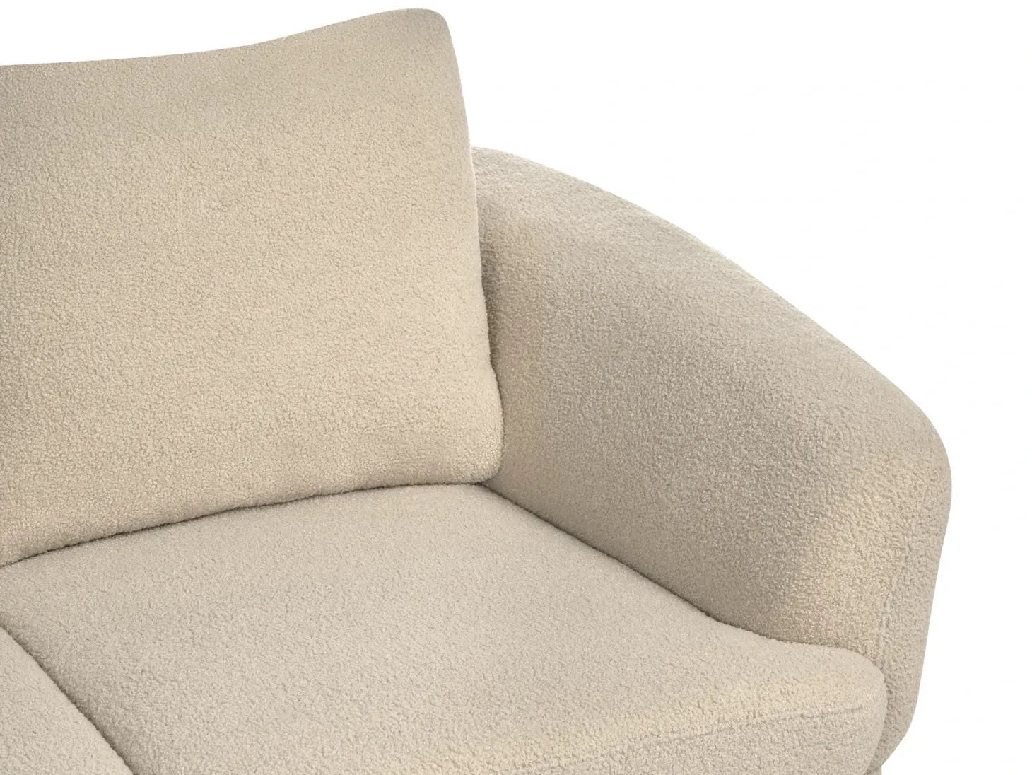 Sofasæt 3 personers KJAER Boucle Lys Beige