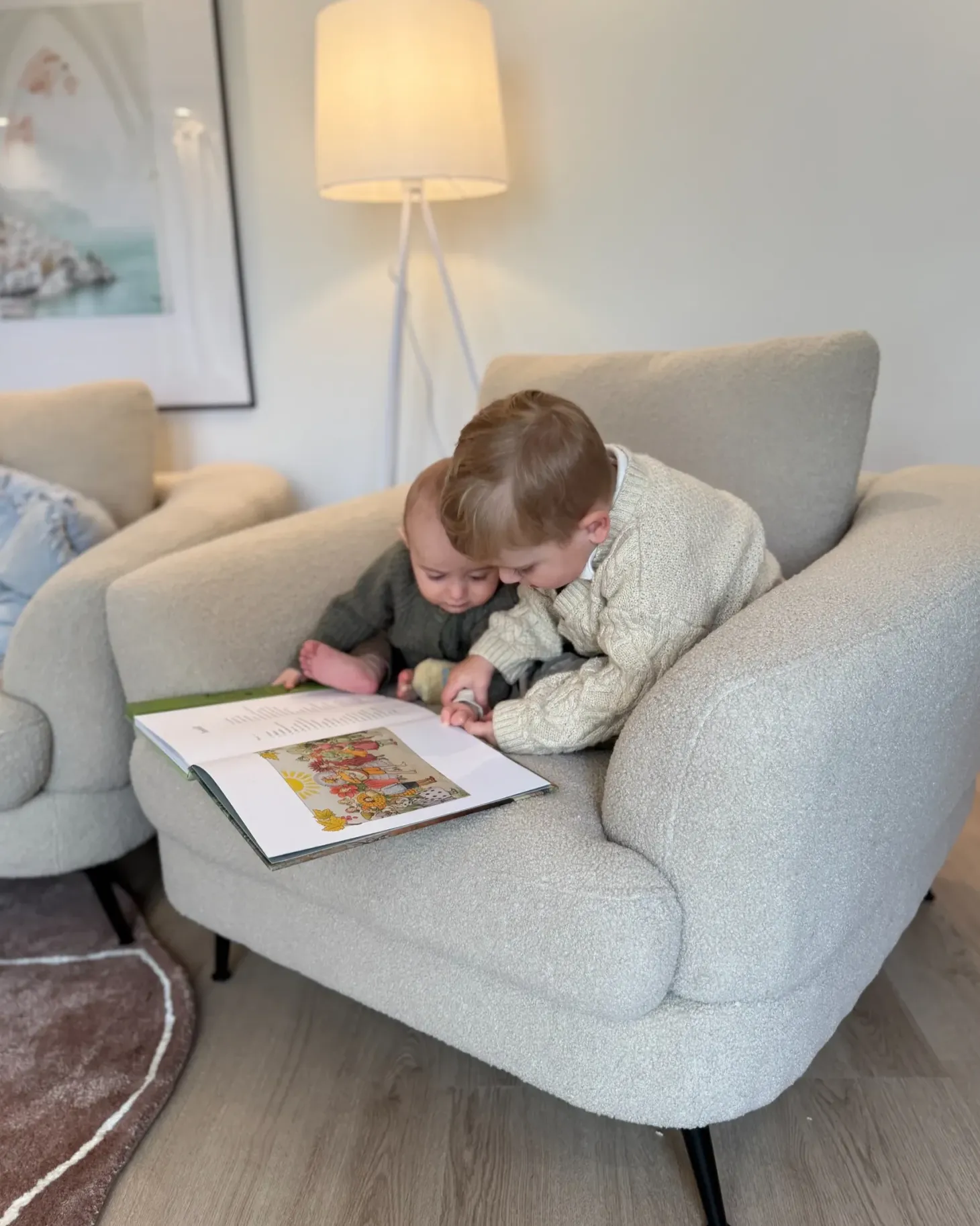 Sofasæt 3 personers KJAER Boucle Lys Beige