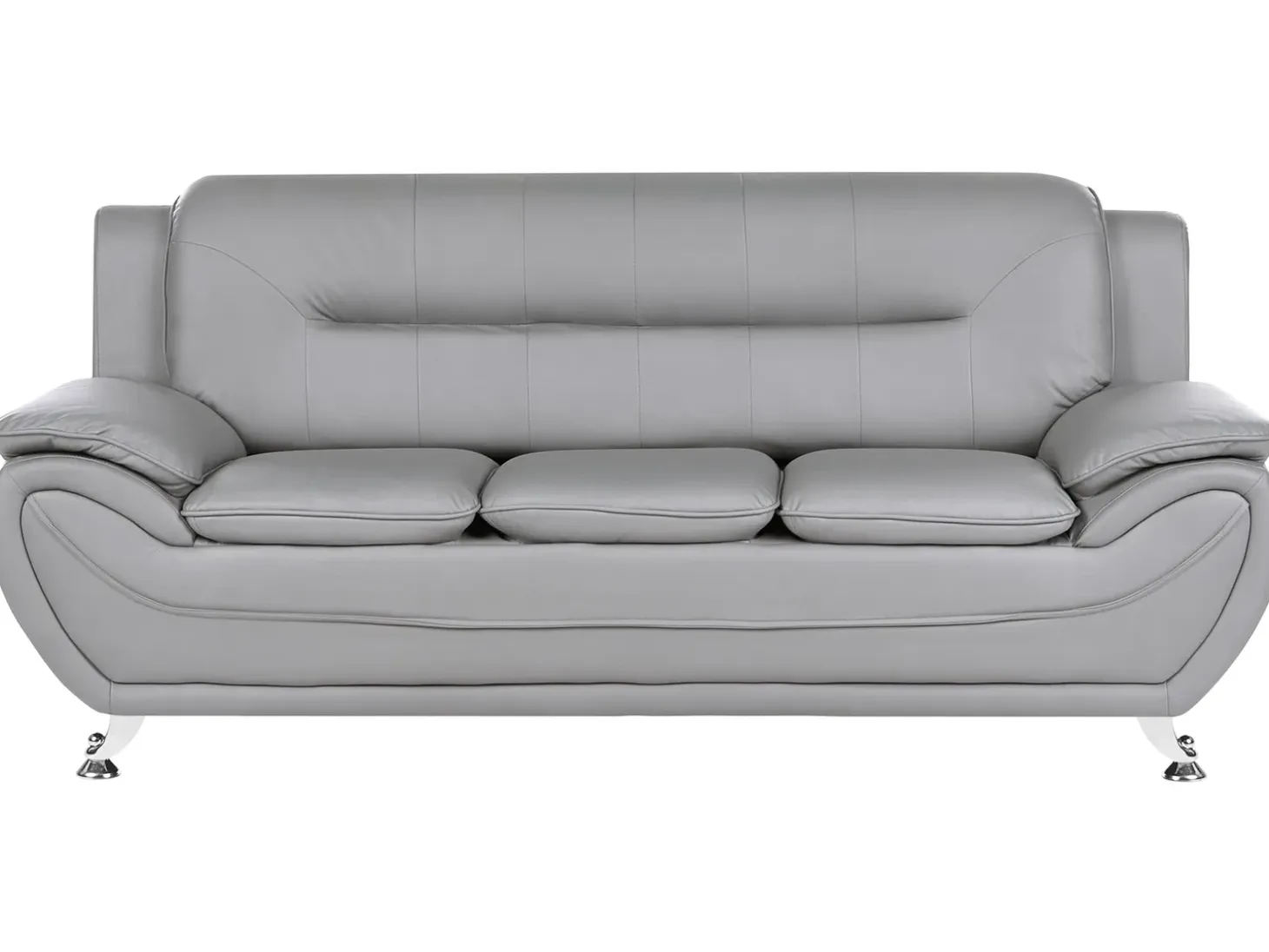 Sofasæt 6 personers LEIRA Kunstlæder Grå