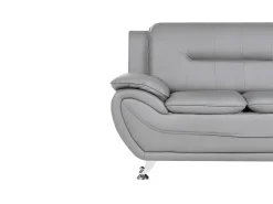 Sofasæt 6 personers LEIRA Kunstlæder Grå